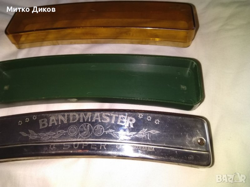 Хармоника Harmonica BANDMASTER SUPER MADE IN GDR ГДР 48 дупки свири перфектно винтидж 1960-70г, снимка 1