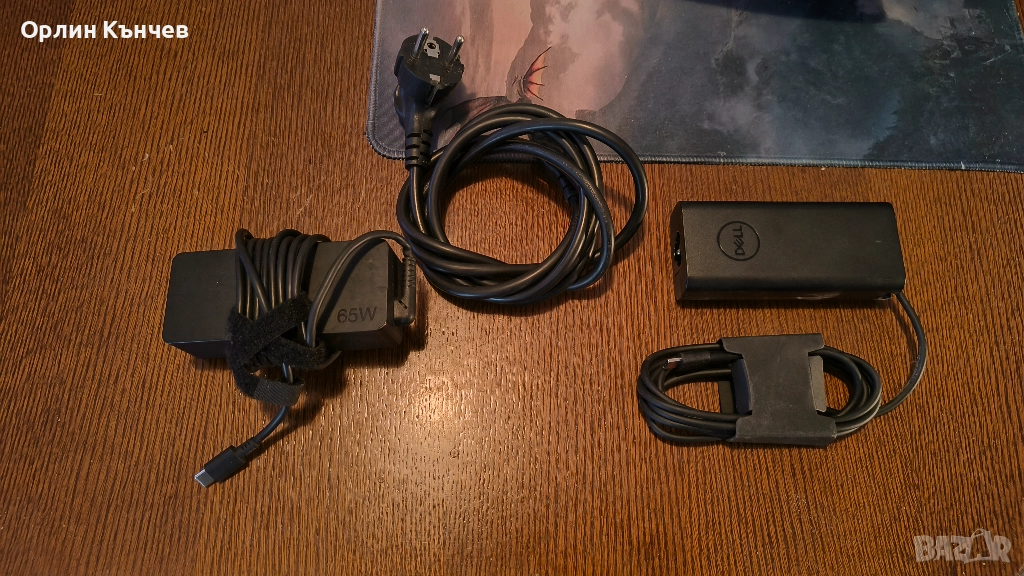 Оригинални Зарядни Type-C 65W - DELL, Lenovo , снимка 1