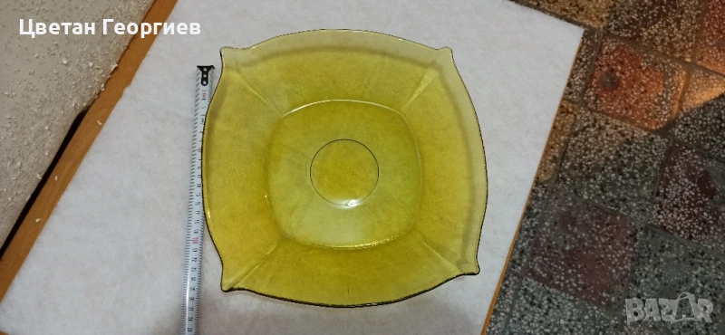 фруктиера от цветно стъкло, снимка 1