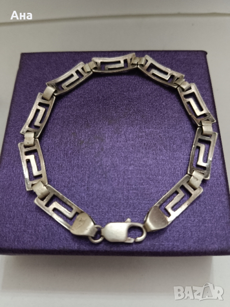 Красива масивна сребърна гривна Версаче , снимка 1