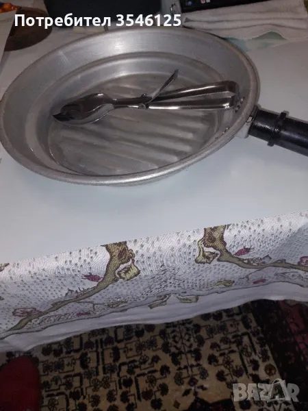 Грил тиган +щипка лъжица за сервиране, снимка 1