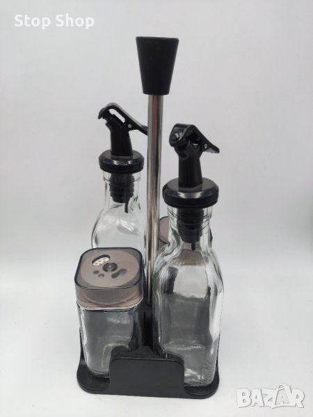 Оливерник 5 части сет метал, стъкло, пластмаса , снимка 1