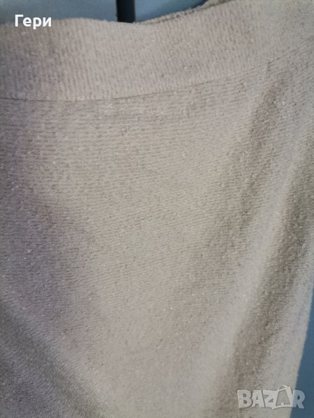 Плътна дамска пола в екрю, снимка 1