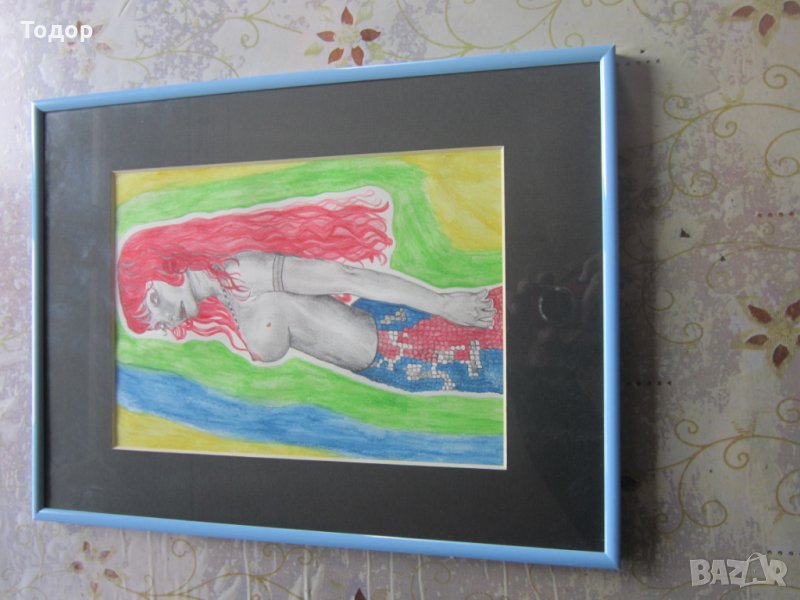 Рисувана картина Еротика , снимка 1