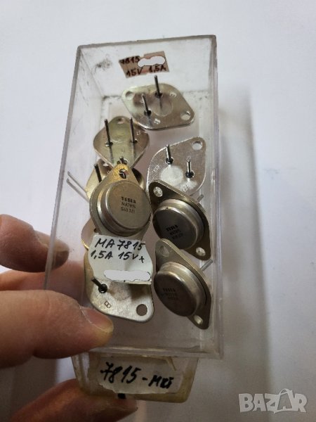 Стабилизатор на напрежение 7815(метален корпус ) TESLA - 15 волта на 1,5 ампера, снимка 1