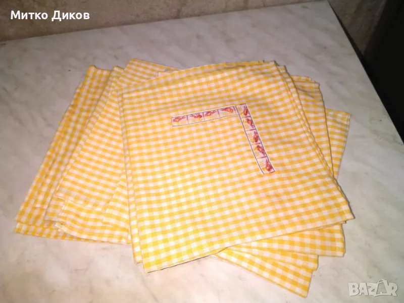 Покривка оранжева карета 43х41см-6 броя нови, снимка 1