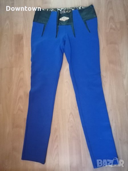 CLUB DONNA fashion #син slim fit дамски панталон с висока талия#размер 38 S, снимка 1