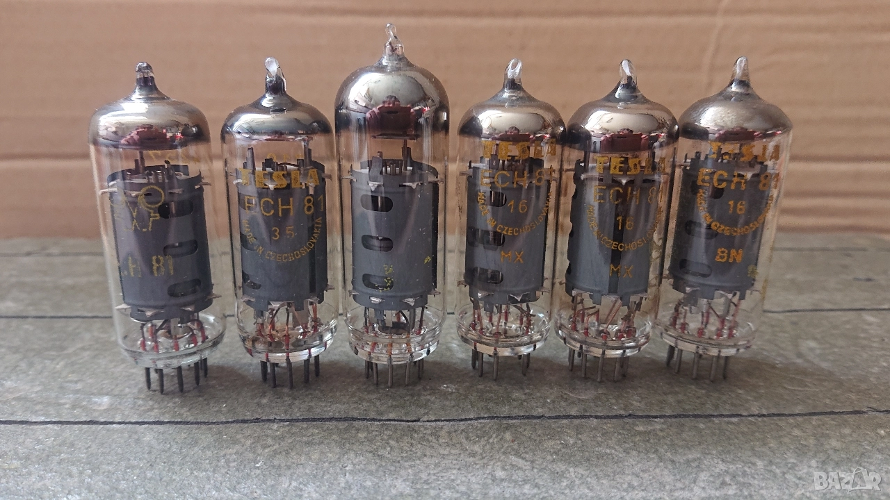 Радиолампи RFT, TESLA ECH81. , снимка 1