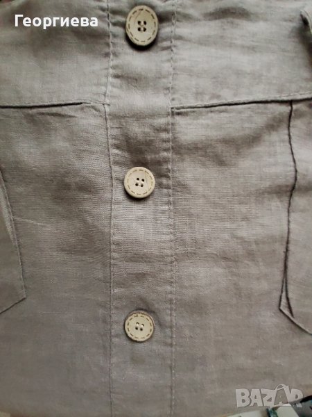 Ленена пола в цвят кафе, снимка 1