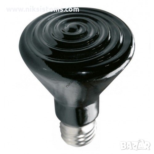 Керамична Инфрачервена Лампа без Светлина 60, 100, 150 и 250 W - Dragon, снимка 1