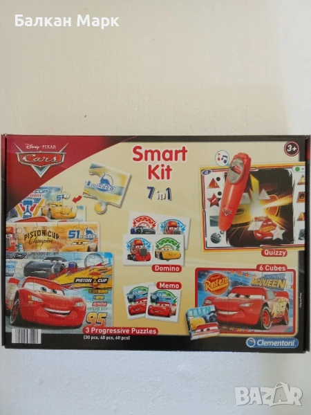 комплект Smart Kit 7 в 1 – Disney Pixar | Пъзели, мемо, домино, викторина, снимка 1
