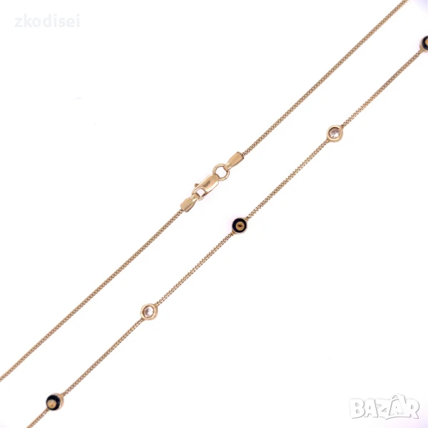 Златнo колие 3,39гр. 44,5см. 14кр. проба:585 модел:33084-1, снимка 1