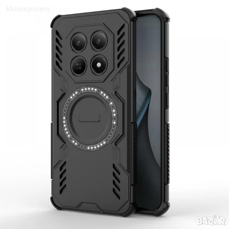 Магнитен калъф WANLONFENG DJ за Xiaomi Poco M8 5G / Redmi Note 15 5G с 2 бр. Стъклени Протектори - P, снимка 1