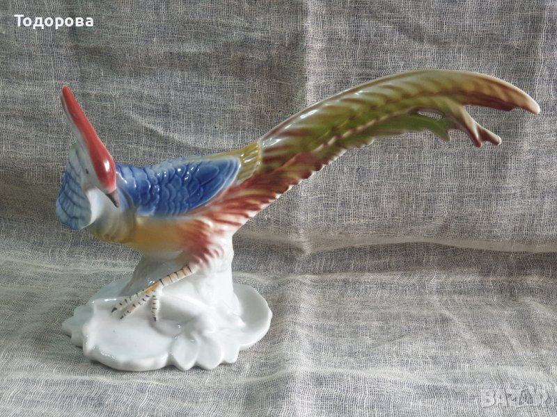 Голяма порцеланова фигура на папагал., снимка 1