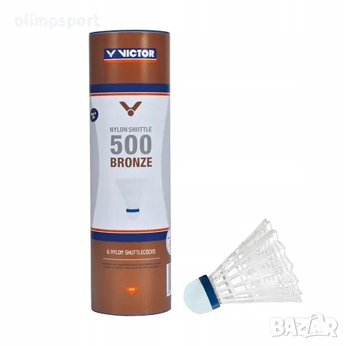 Перца за бадминтон, федербал VICTOR 500 Bronze, 6 броя в кутия. , снимка 1