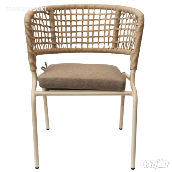 Трапезен плетен стол, 59*63*76 см, снимка 1