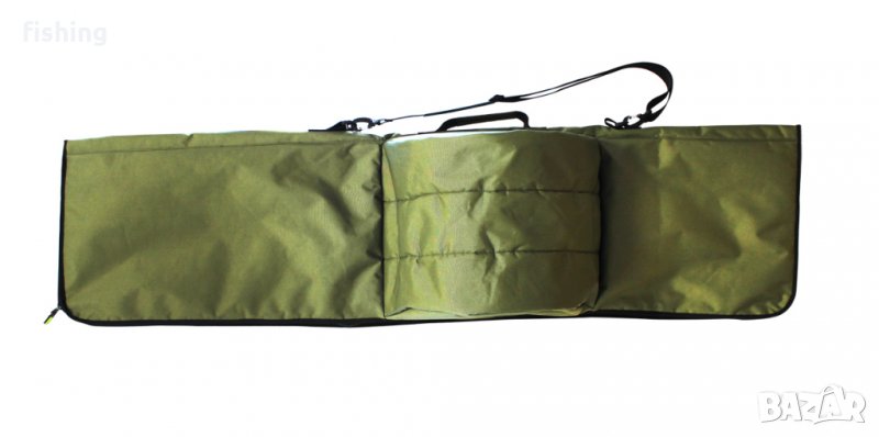 Калъф FilStar 1,50см KK 312 -Подплатен!  Троен за шарански пръчки с макари, снимка 1