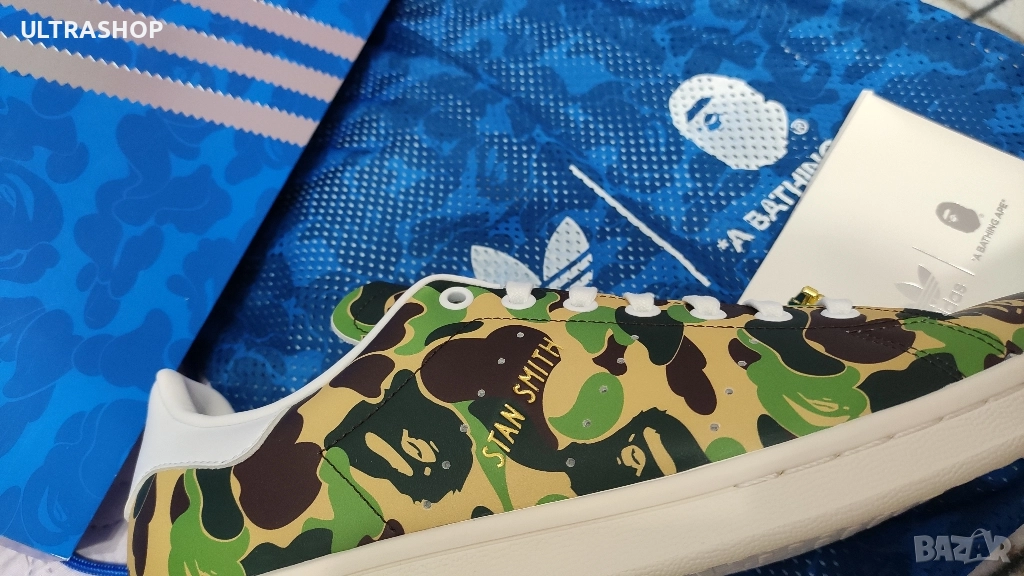 adidas Originals Stan Smith x Bape size 42, 45 1/3, снимка 1