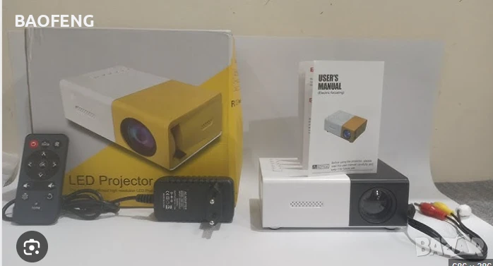 Нов PVO Мини LED видео проектор/Full HD/забавления за деца/домашно кино/HDMI/USB/дистанционно, снимка 1