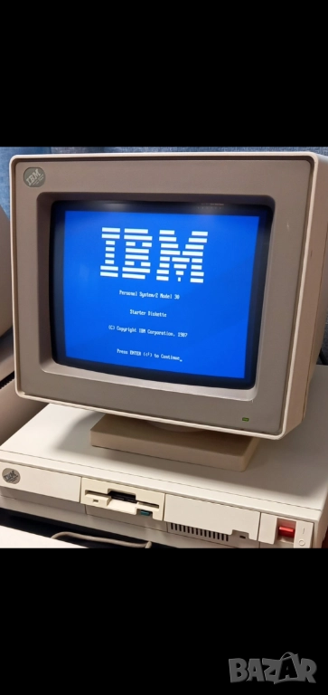 Винтидж ретро XT компютър IBM с цеетен монитор , снимка 1