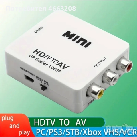 HDTV към AV тв адаптор