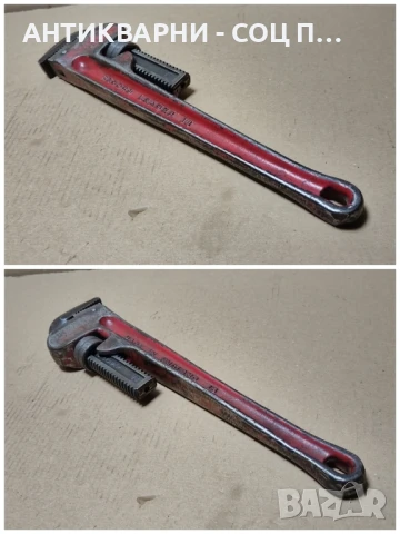 Стар Соц Английски Тръбен Ключ. , снимка 4 - Антикварни и старинни предмети - 50823435