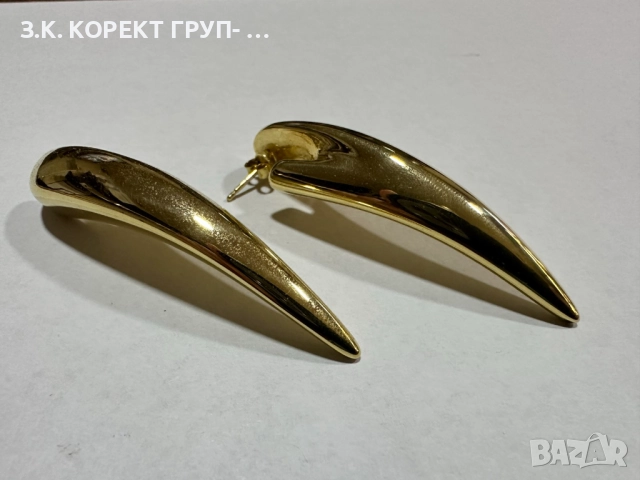 Златни обеци 14к, 5,15гр, снимка 5 - Обеци - 52876267