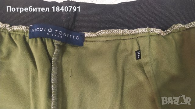 НОВ дамски панталон – Made in Italy, памучно кадифе, каки – ХL, снимка 6 - Панталони - 42726416
