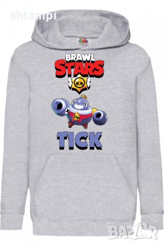 Детски Суитчър/Суитшърт Tick,Brawl Stars,Игра,Подарък,Изненада,Забавление,Рожден Ден, снимка 2 - Детски анцузи и суичери - 38316137