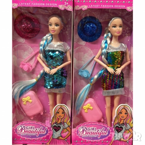 Модерна шарена кукла с аксесоари, снимка 5 - Кукли - 52054234