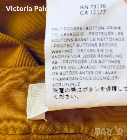 Оригинална луксозна маркова рокля 'S Max Mara - цвят горчица (Размер S/M), снимка 8 - Рокли - 55999270