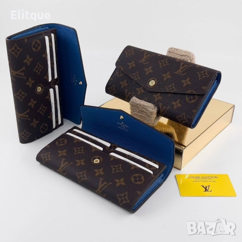 портмонета от естествена кожа Louis Vuitton , снимка 2 - Портфейли, портмонета - 52908090