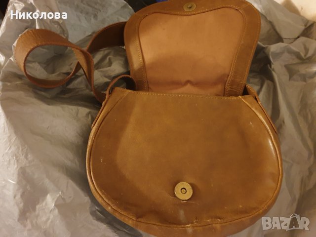 Стара кожена чанта, снимка 2 - Антикварни и старинни предмети - 38571076