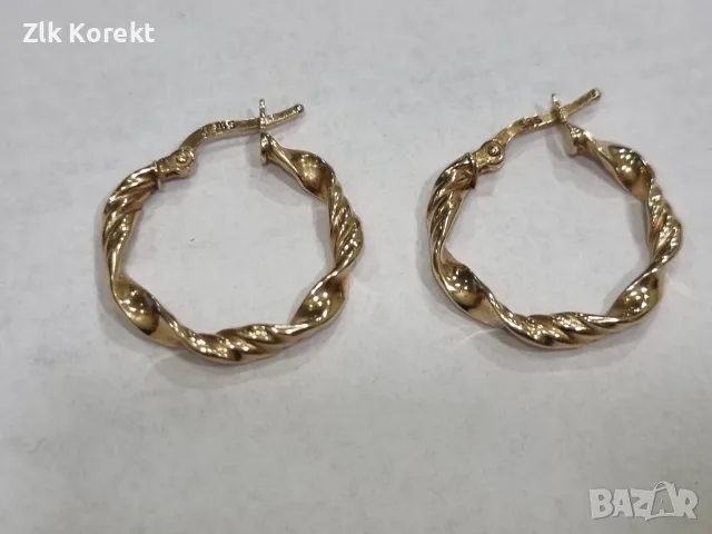 Дамски златни обеци, снимка 8 - Обеци - 56396256