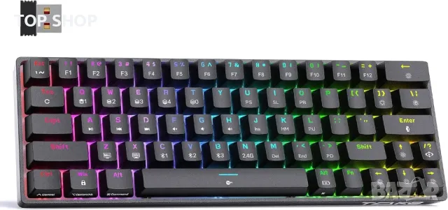 TMKB T63 механична клавиатура с Blue Switch, Bluetooth / 2.4G, снимка 13 - Клавиатури и мишки - 48969399