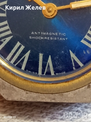 Механичен часовник CONTINENTAL ANTI-MAGNETIC SWISS MADE работи с позлата 51503, снимка 5 - Антикварни и старинни предмети - 52351736