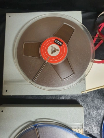 15см магнетофонна ролка BASF. В много добро състояние. С ленти и пластмасови кутии. По 15€/бр., снимка 2 - Друга електроника - 54073656