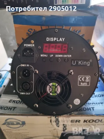 led par прожектор 18x18w RGBWAUV DMX