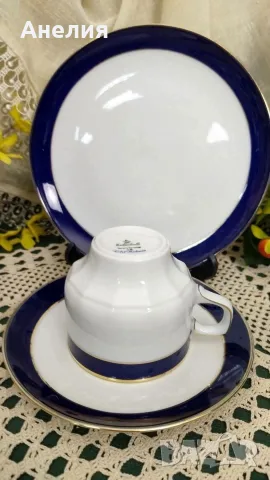Esenbach Bavaria кант кобалт сетове за кафе , снимка 4 - Чаши - 56087427