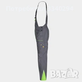 Работен сиво-зелен гащеризон Prisma, размер 64, снимка 4 - Панталони - 54182825