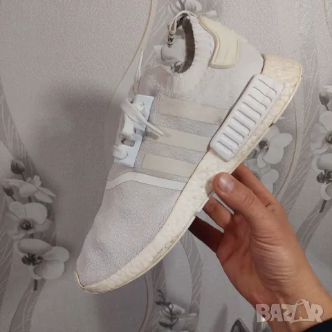adidas Originals Nmd R1 Runner Primeknit "Japan White" номер 43-44, снимка 7 - Маратонки - 49745518