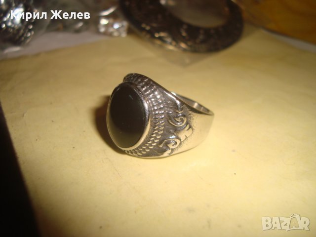 МНОГО КРАСИВ МАСИВЕН МОДЕН МАСИВЕН ПРЪСТЕН от БЛАГОРОДНА СТОМАНА 25000, снимка 5 - Пръстени - 34339949
