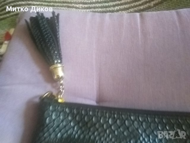 Кожена чанта за принадлежности 27х20см Манго маркова, снимка 2 - Чанти - 39245933