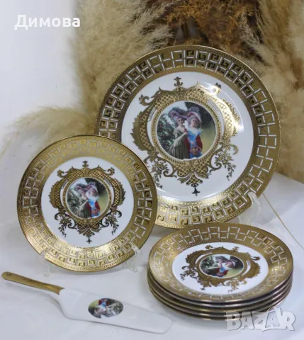 Сервиз за торта "Барок", снимка 2 - Други стоки за дома - 36772295
