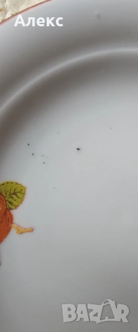 Комплект десертни чинии, Дянко Стефанов-Разград–3бр+1бр, снимка 5 - Чинии - 53221264
