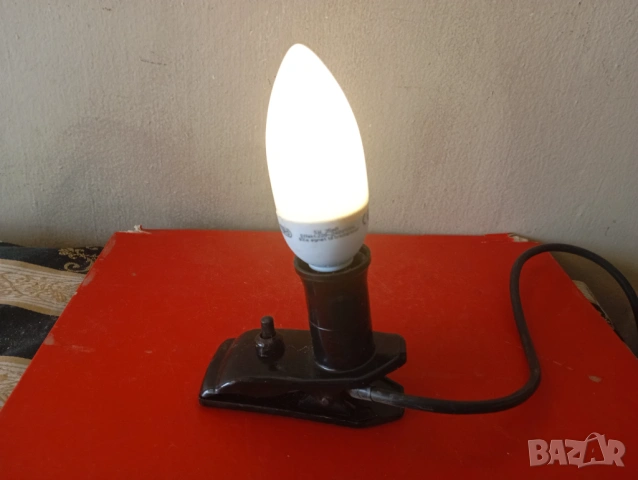 Винтидж настолна лампа , снимка 3 - Настолни лампи - 54202024