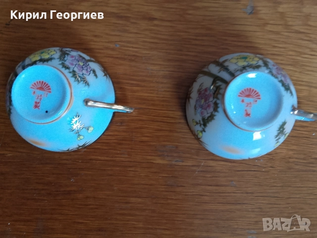 Две чаши за кафе от фин Китайски костен порцелан, снимка 2 - Чаши - 52707273