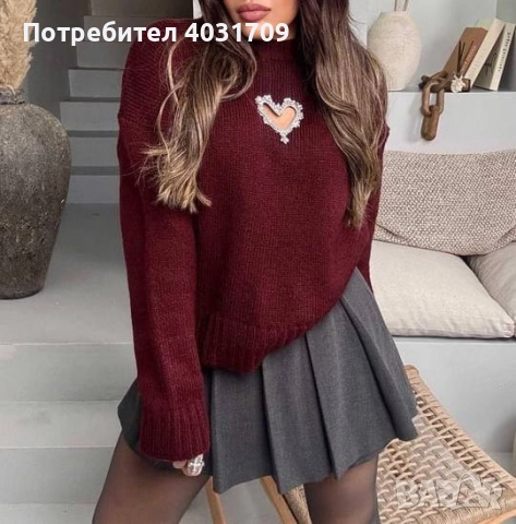 Дамски пуловер, снимка 2 - Блузи с дълъг ръкав и пуловери - 52974105