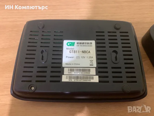 Продавам рутер за оптичен интернет GW Technologies GT811-NBCA, снимка 3 - Рутери - 48359568