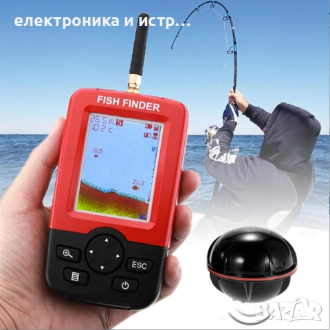 Сонар Fish finder Z70 (стойка за лодка + усилваща обхвата антена ) , снимка 2 - Стръв и захранки - 53270591